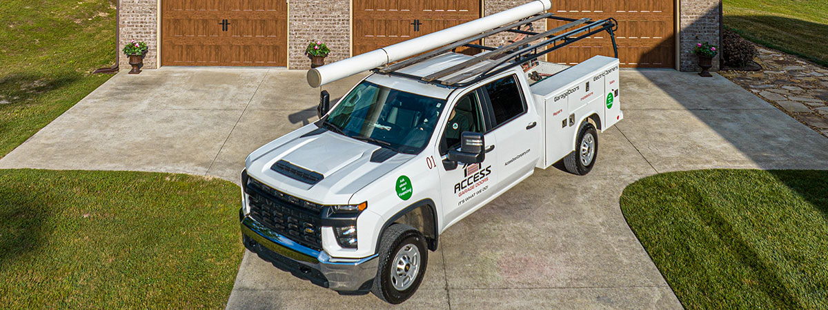 Huntsville service truck for garage door repair and installation