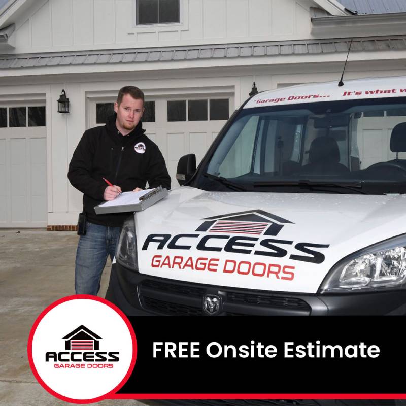 Free onsite estimates for garage door services