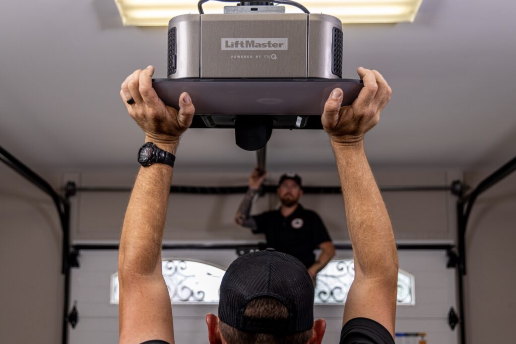 Lining up a garage door