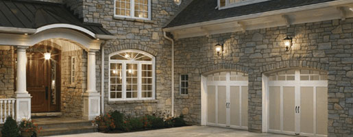 Residential custom garage door