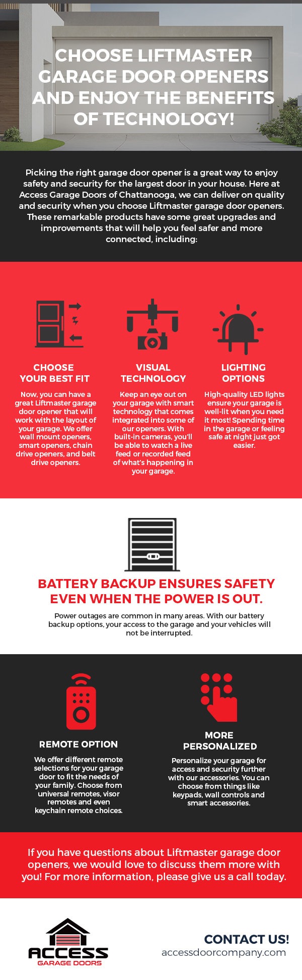 Choose Liftmaster Garage Door Openers and Enjoy the Benefits of Technology! [Infographic]