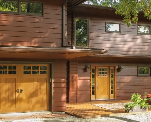 Garage Door Installation Tips for Wood or Dark Colored Home